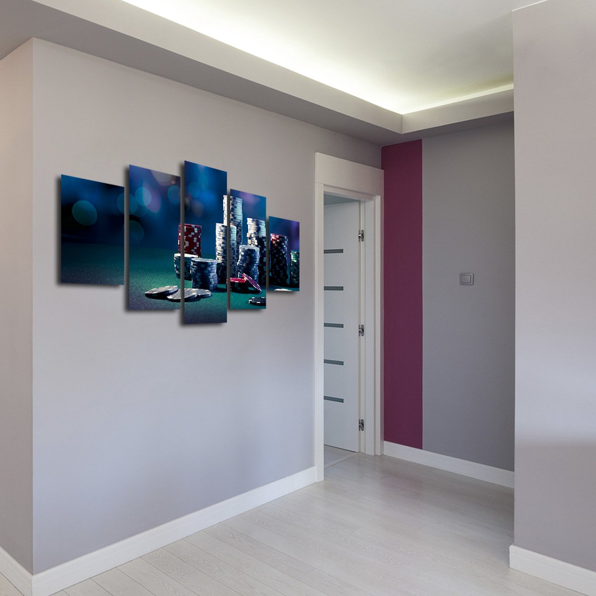 All In Multi Panel Canvas Wall Art