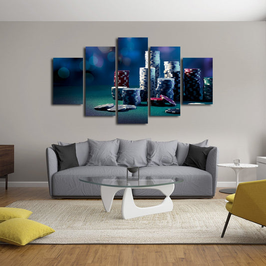 All In Multi Panel Canvas Wall Art