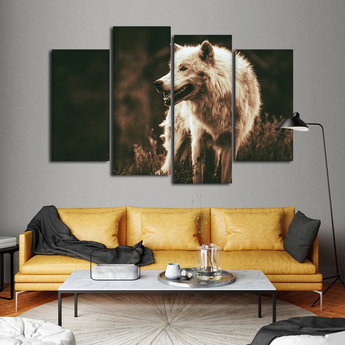 Alpha Multi Panel Canvas Wall Art