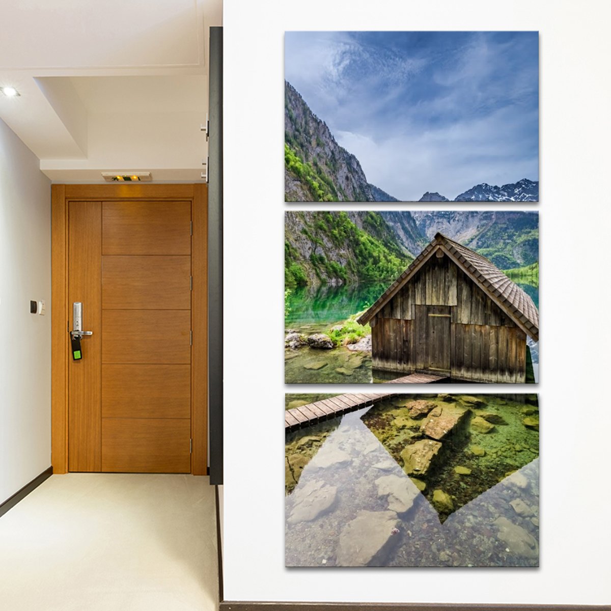 Alps Cabin Multi Panel Canvas Wall Art