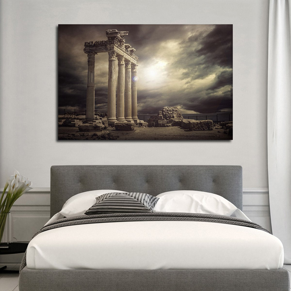 Ancient Greek Ruins Multi Panel Canvas Wall Art