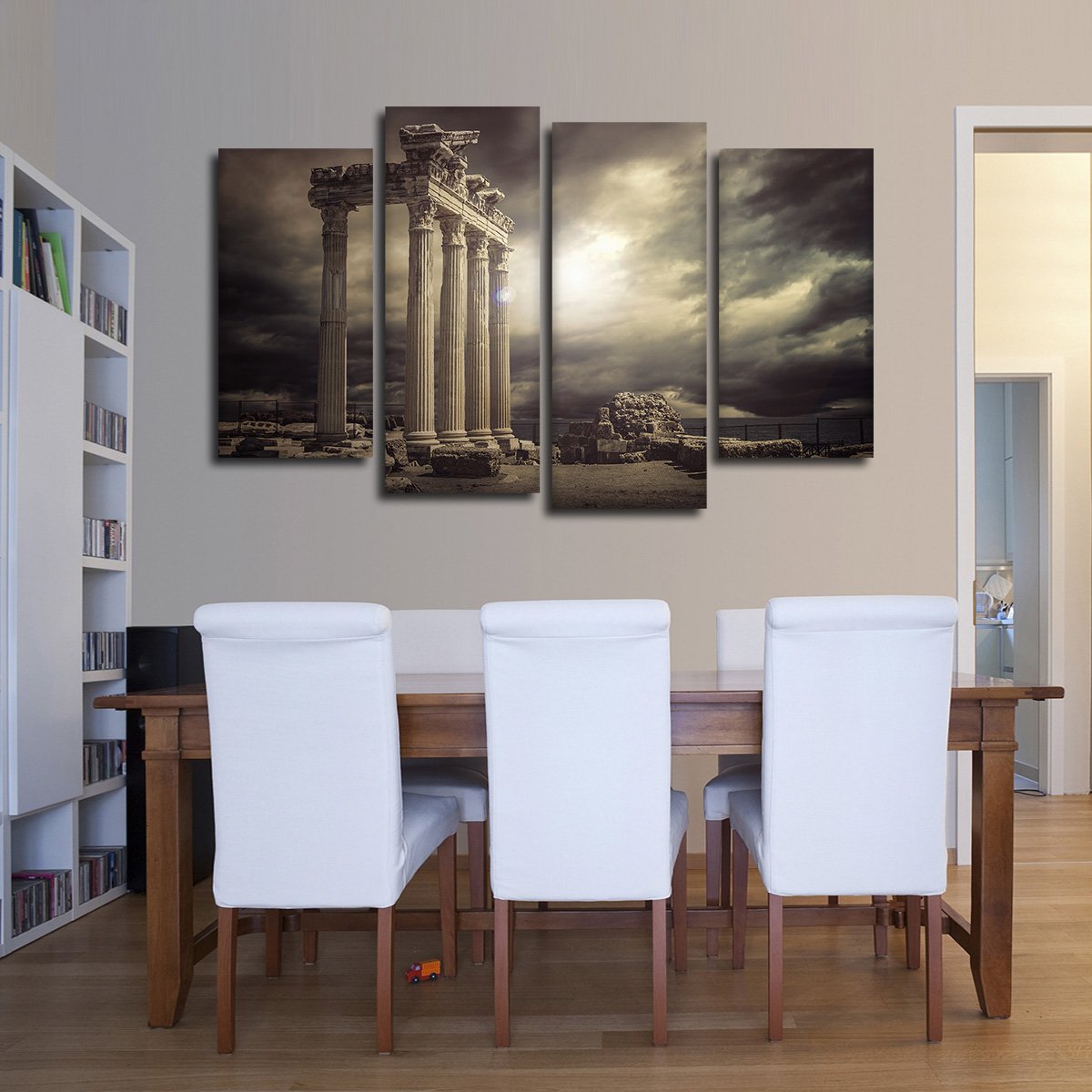 Ancient Greek Ruins Multi Panel Canvas Wall Art