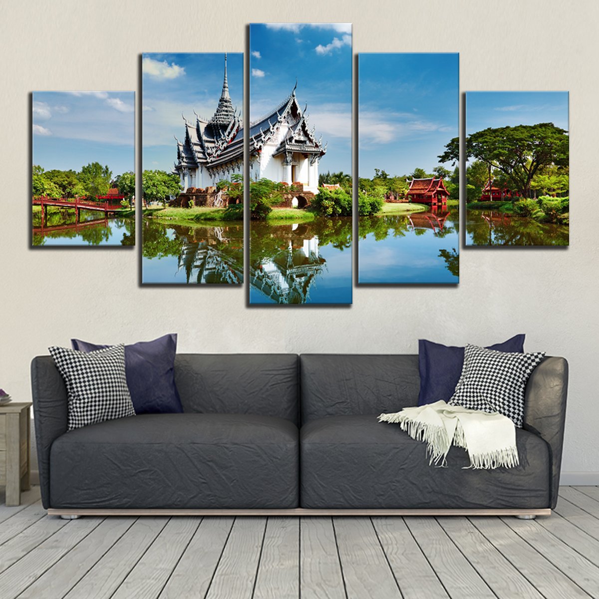 Ancient Siam Multi Panel Canvas Wall Art