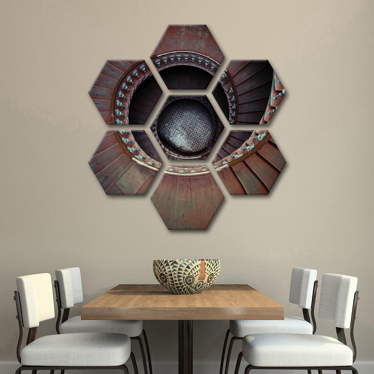 Ancient Staircase Multi Panel Canvas Wall Art