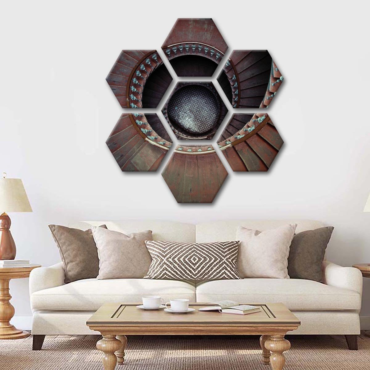 Ancient Staircase Multi Panel Canvas Wall Art