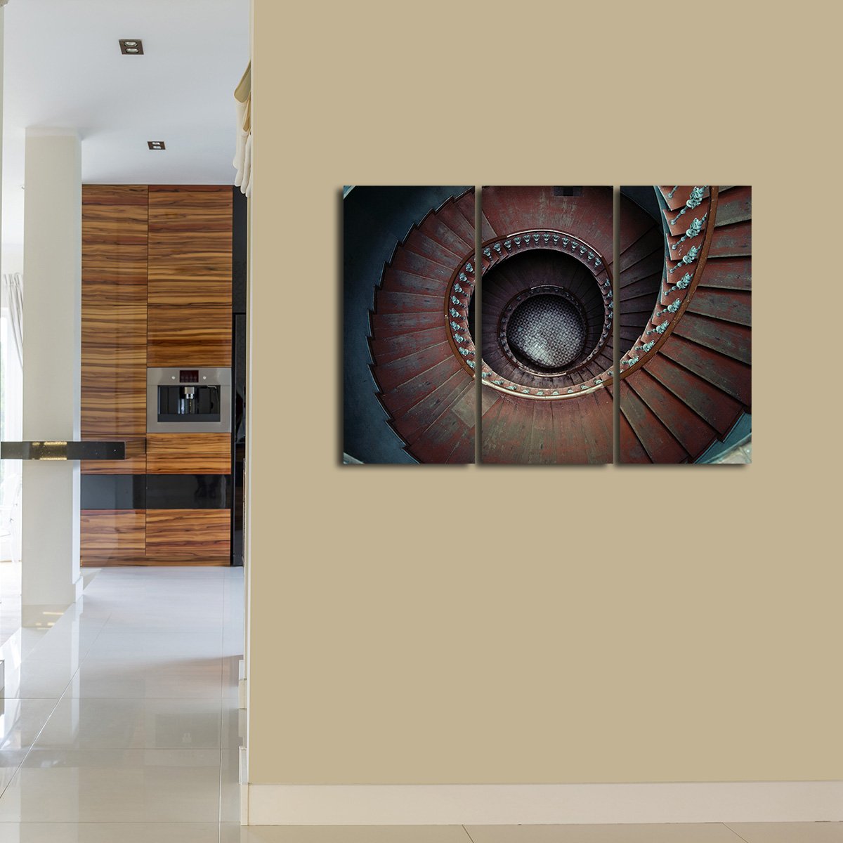Ancient Staircase Multi Panel Canvas Wall Art