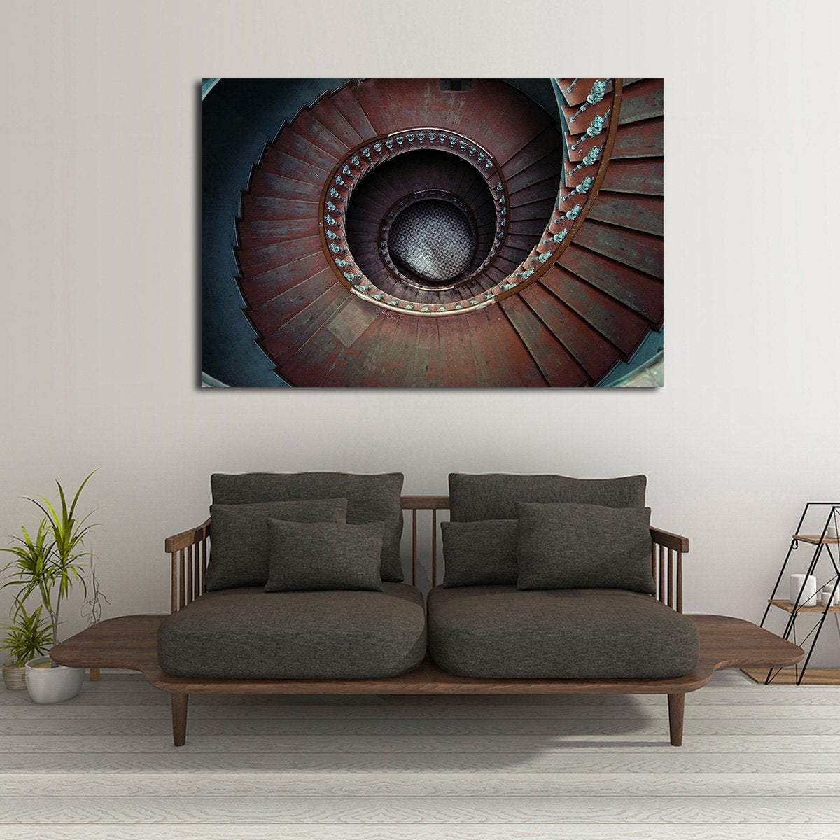 Ancient Staircase Multi Panel Canvas Wall Art