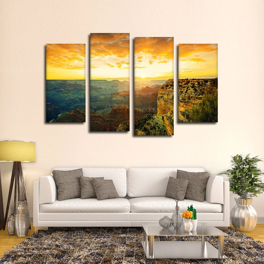 Arizona Sunset Multi Panel Canvas Wall Art