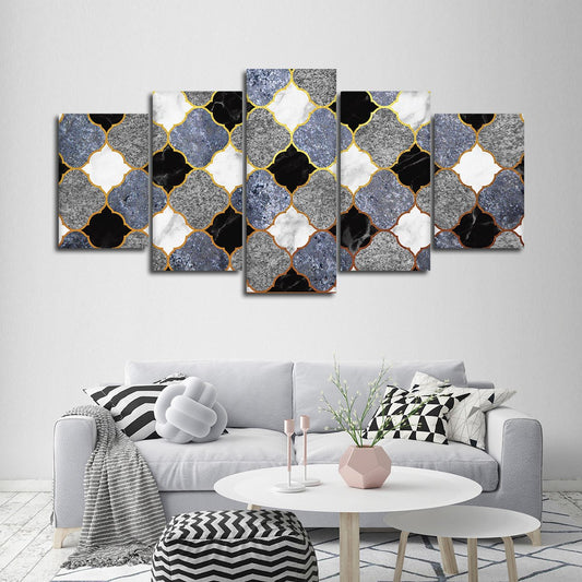 Art Tile Deco Multi Panel Canvas Wall Art