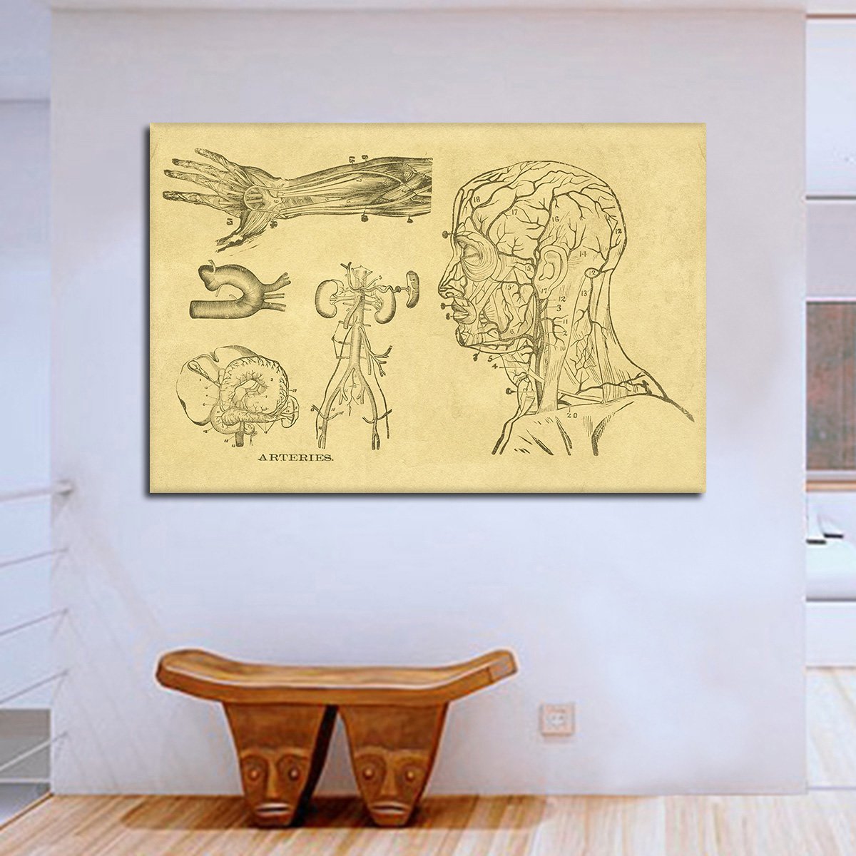 Arteries Multi Panel Canvas Wall Art