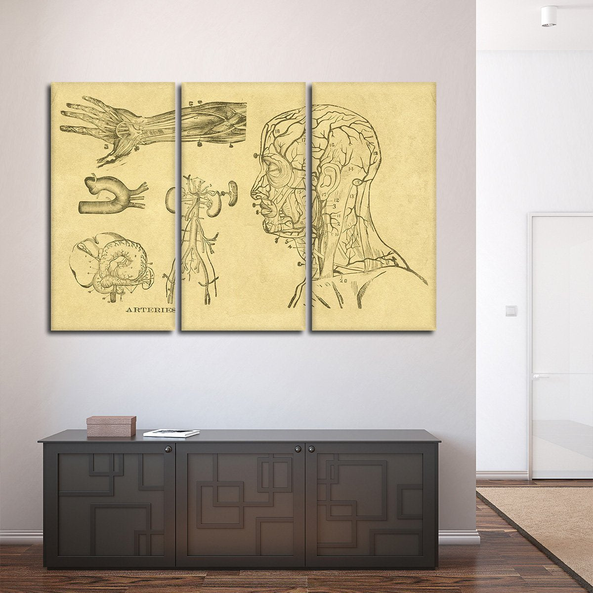 Arteries Multi Panel Canvas Wall Art