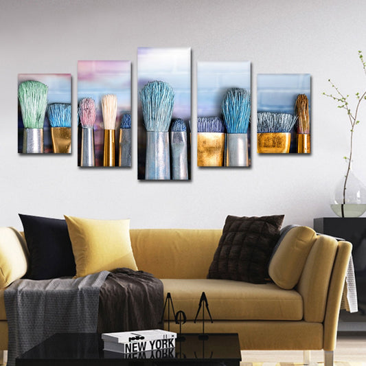 Artist Brushes Multi Panel Canvas Wall Art