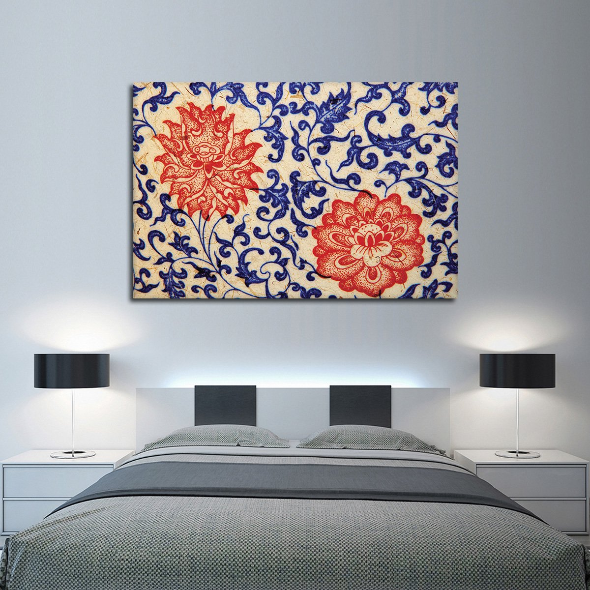 Asian Ceramics Multi Panel Canvas Wall Art