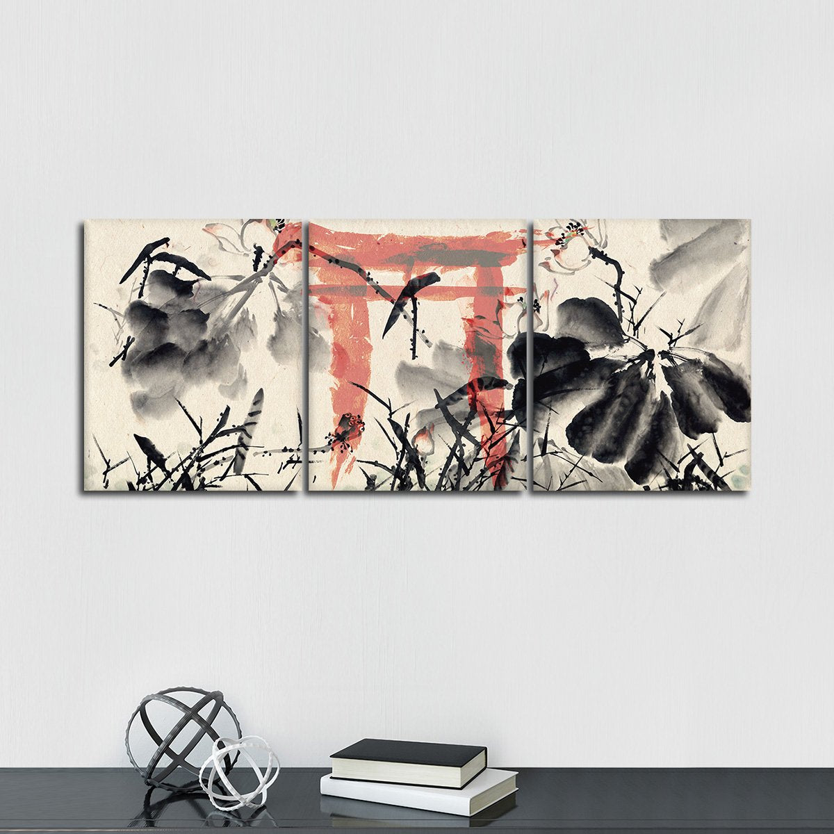 Asian Scenery Multi Panel Canvas Wall Art