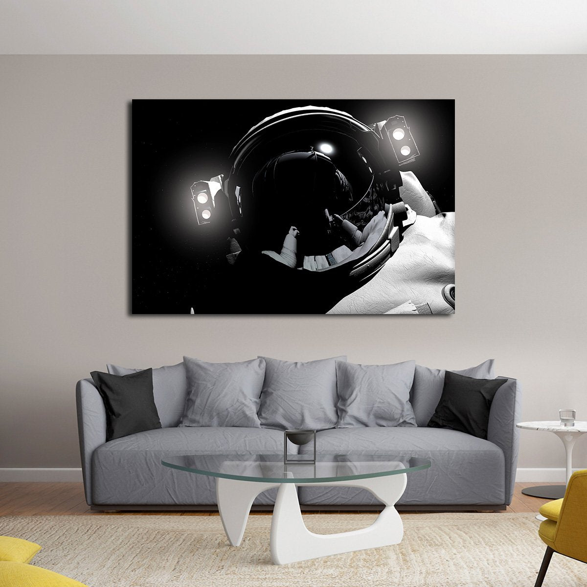 Astronaut Close Up Multi Panel Canvas Wall Art