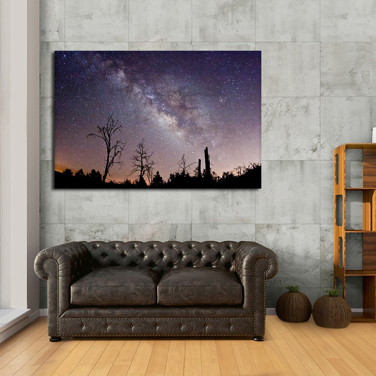 Astronomical Trees Multi Panel Canvas Wall Art