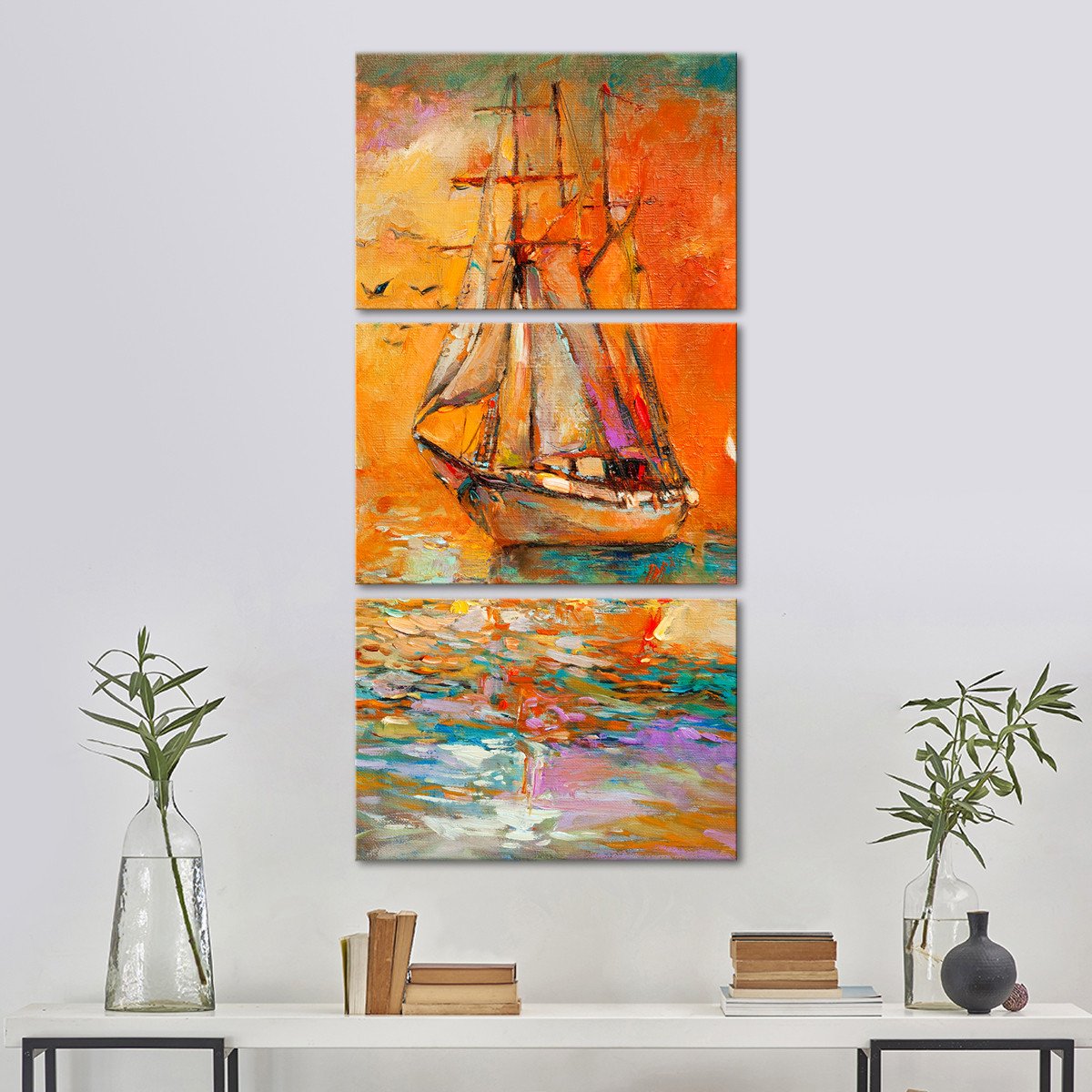 Atlantic Crossing Multi Panel Canvas Wall Art