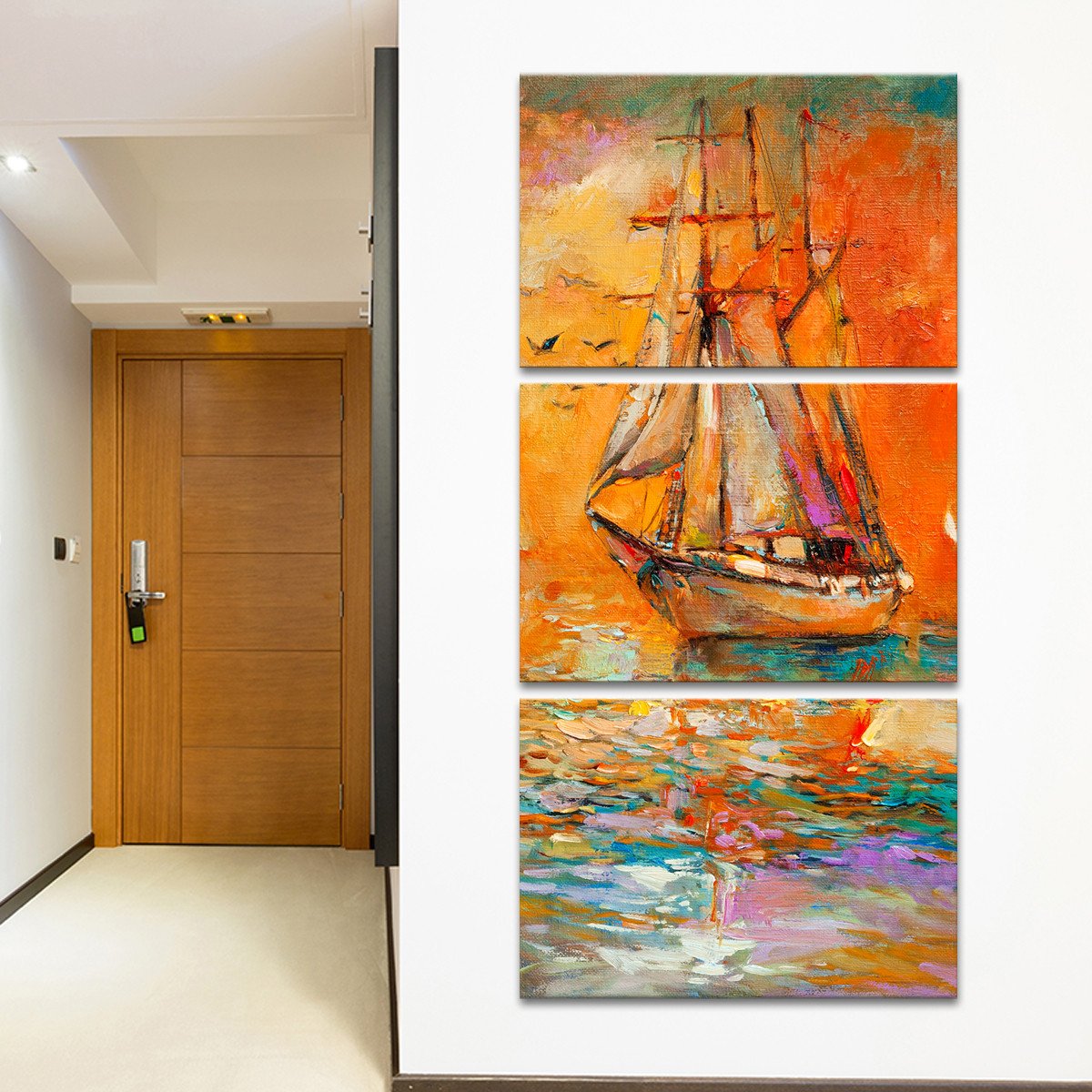 Atlantic Crossing Multi Panel Canvas Wall Art