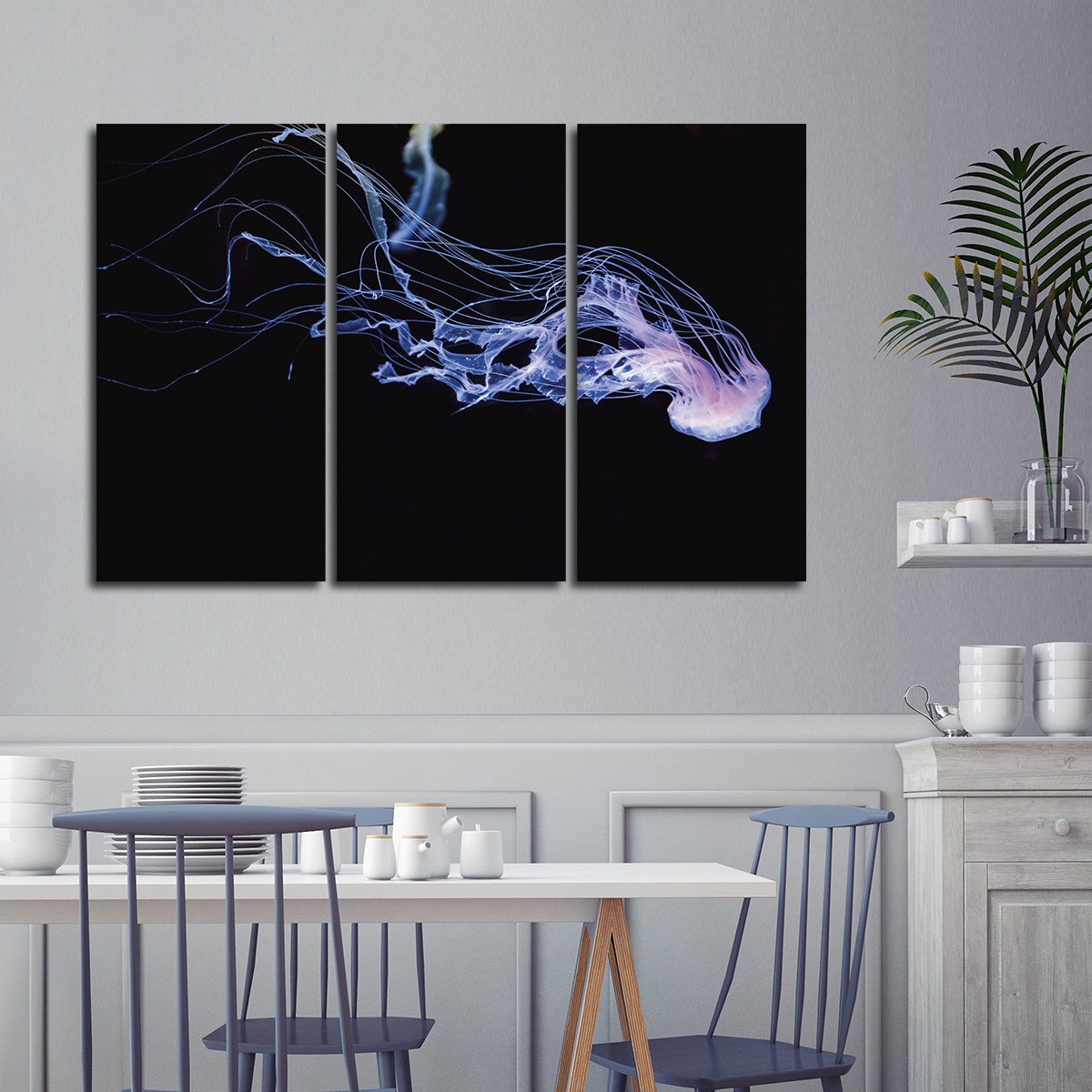 Atlantic Sea Nettle Multi Panel Canvas Wall Art