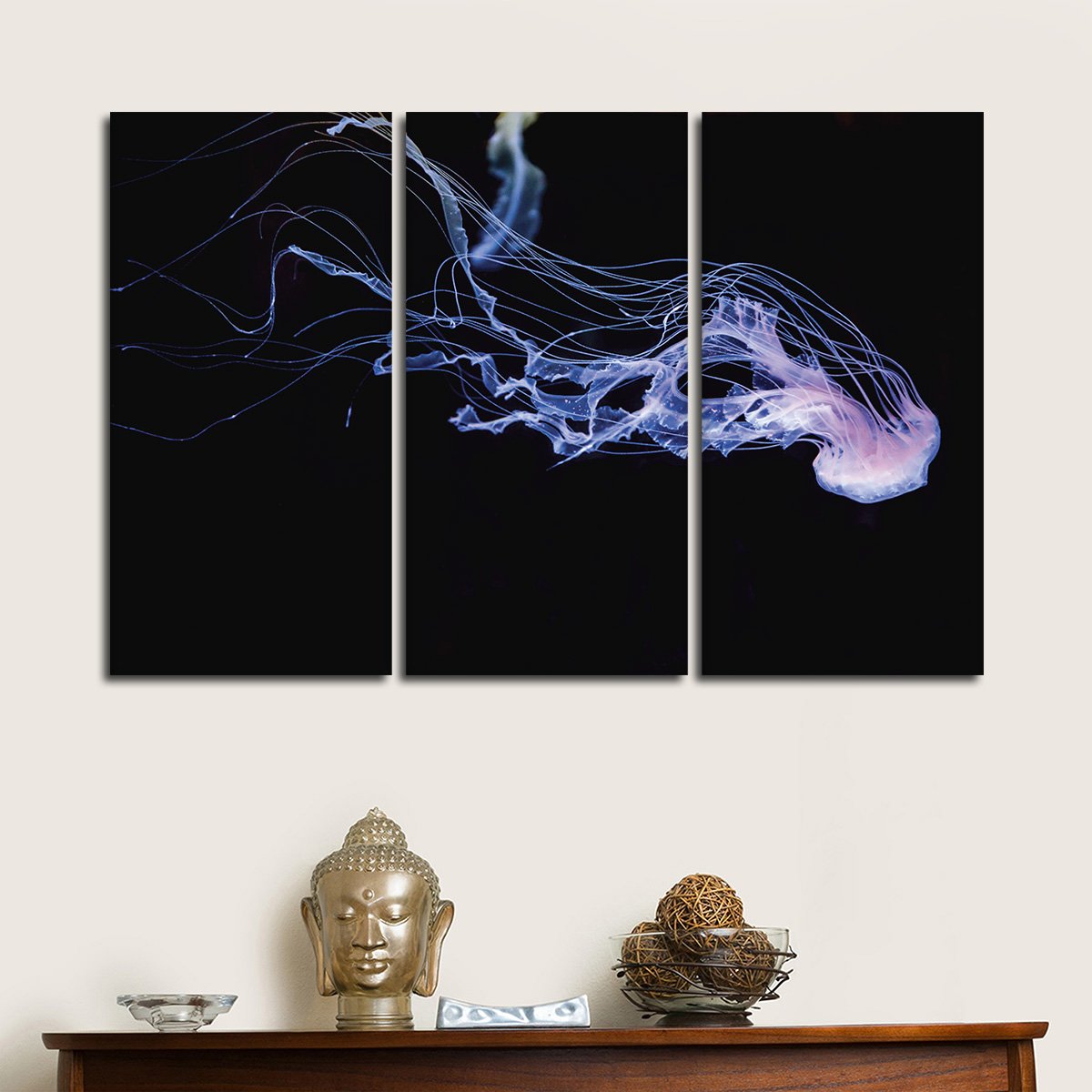 Atlantic Sea Nettle Multi Panel Canvas Wall Art