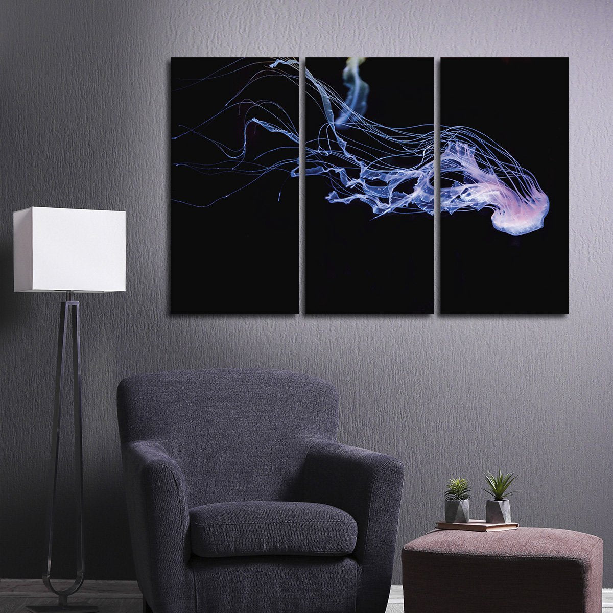 Atlantic Sea Nettle Multi Panel Canvas Wall Art