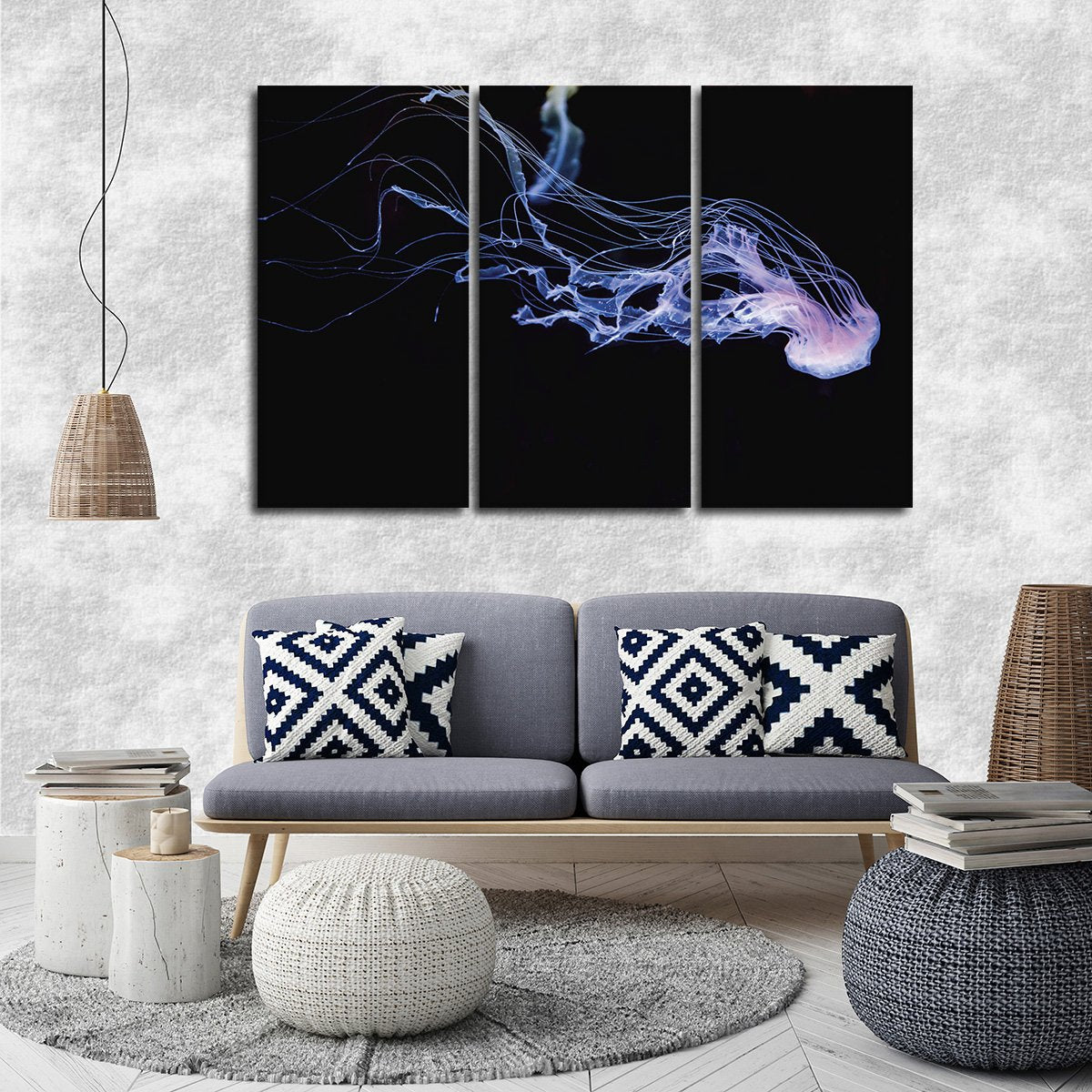Atlantic Sea Nettle Multi Panel Canvas Wall Art