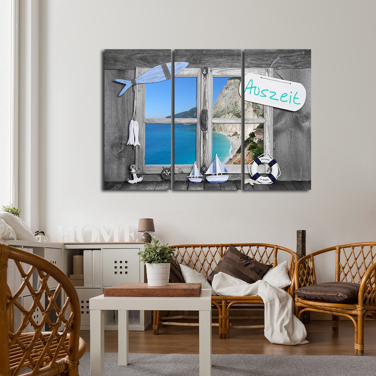 Auszeit Multi Panel Canvas Wall Art