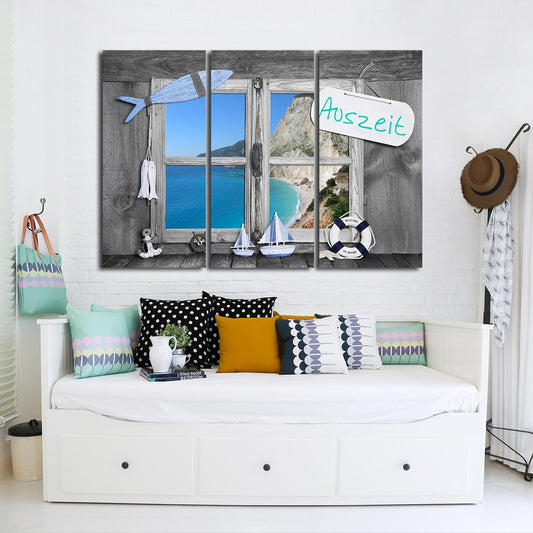 Auszeit Multi Panel Canvas Wall Art