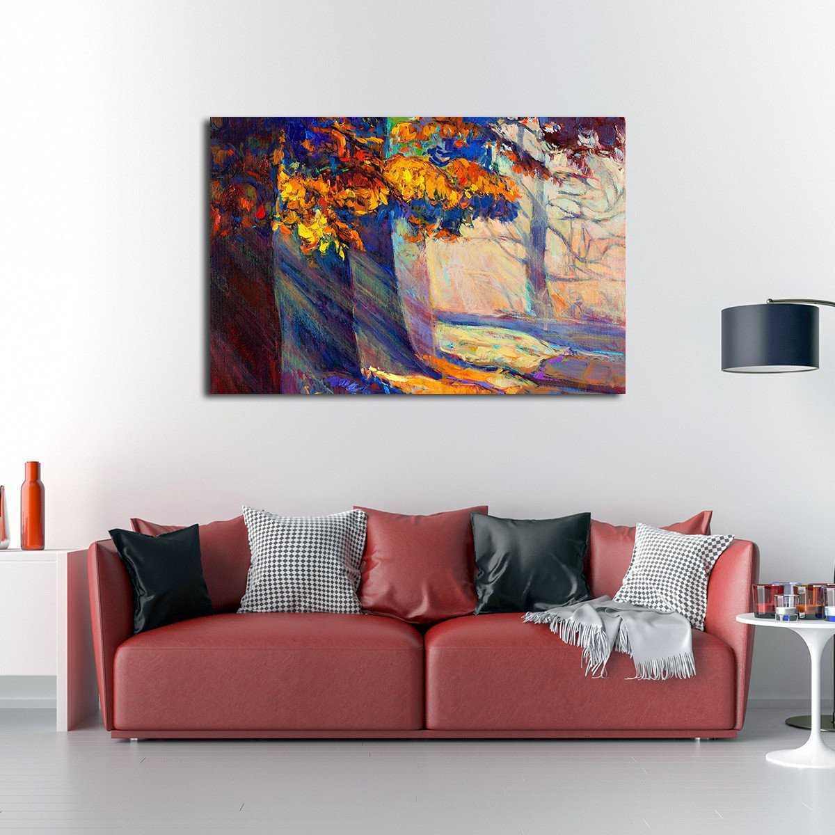 Autumn Forest Multi Panel Canvas Wall Art