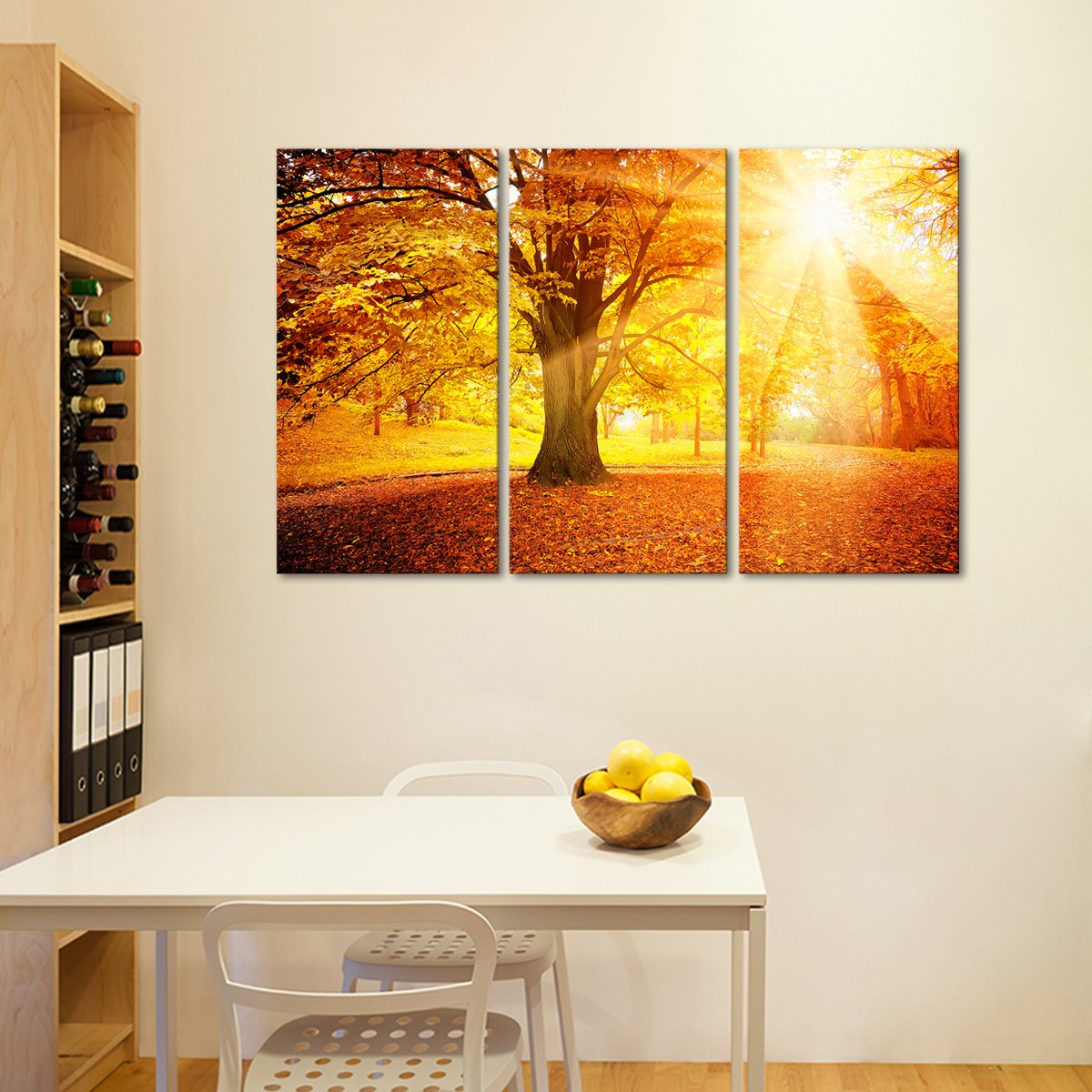 Autumn Sunrise Multi Panel Canvas Wall Art