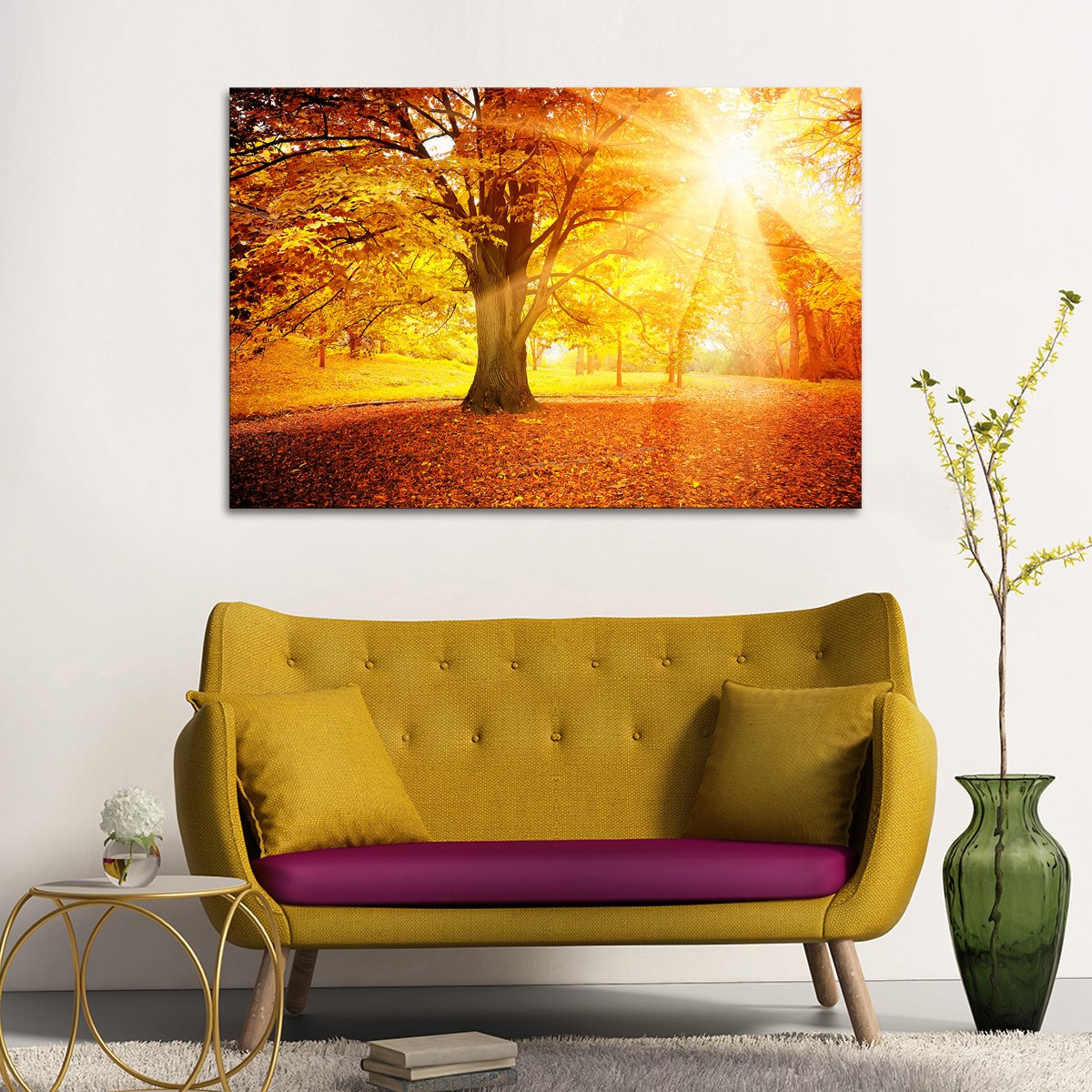 Autumn Sunrise Multi Panel Canvas Wall Art