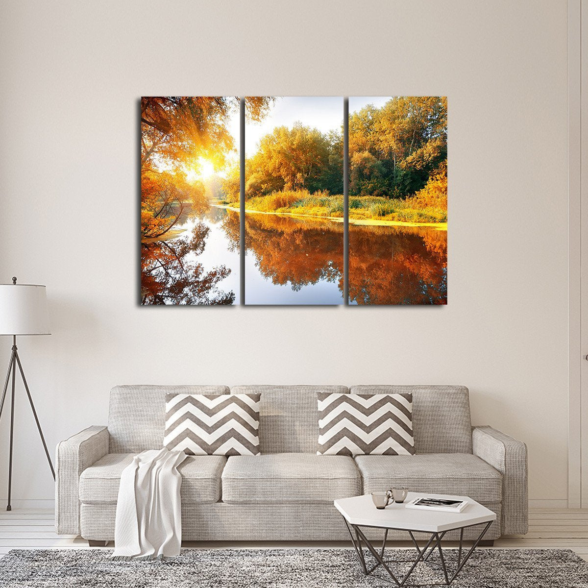 Autumn Season Multi Panel Canvas Wall Art