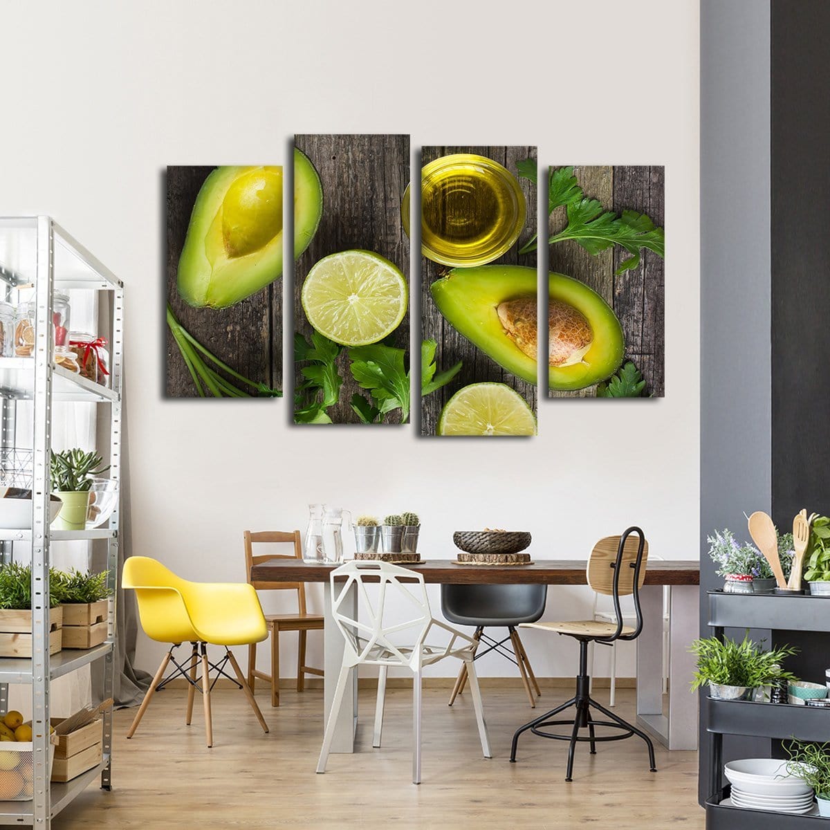 Avocado Delight Multi Panel Canvas Wall Art