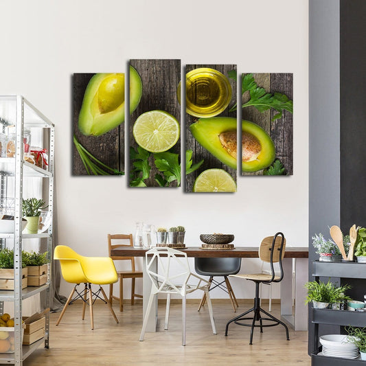 Avocado Delight Multi Panel Canvas Wall Art