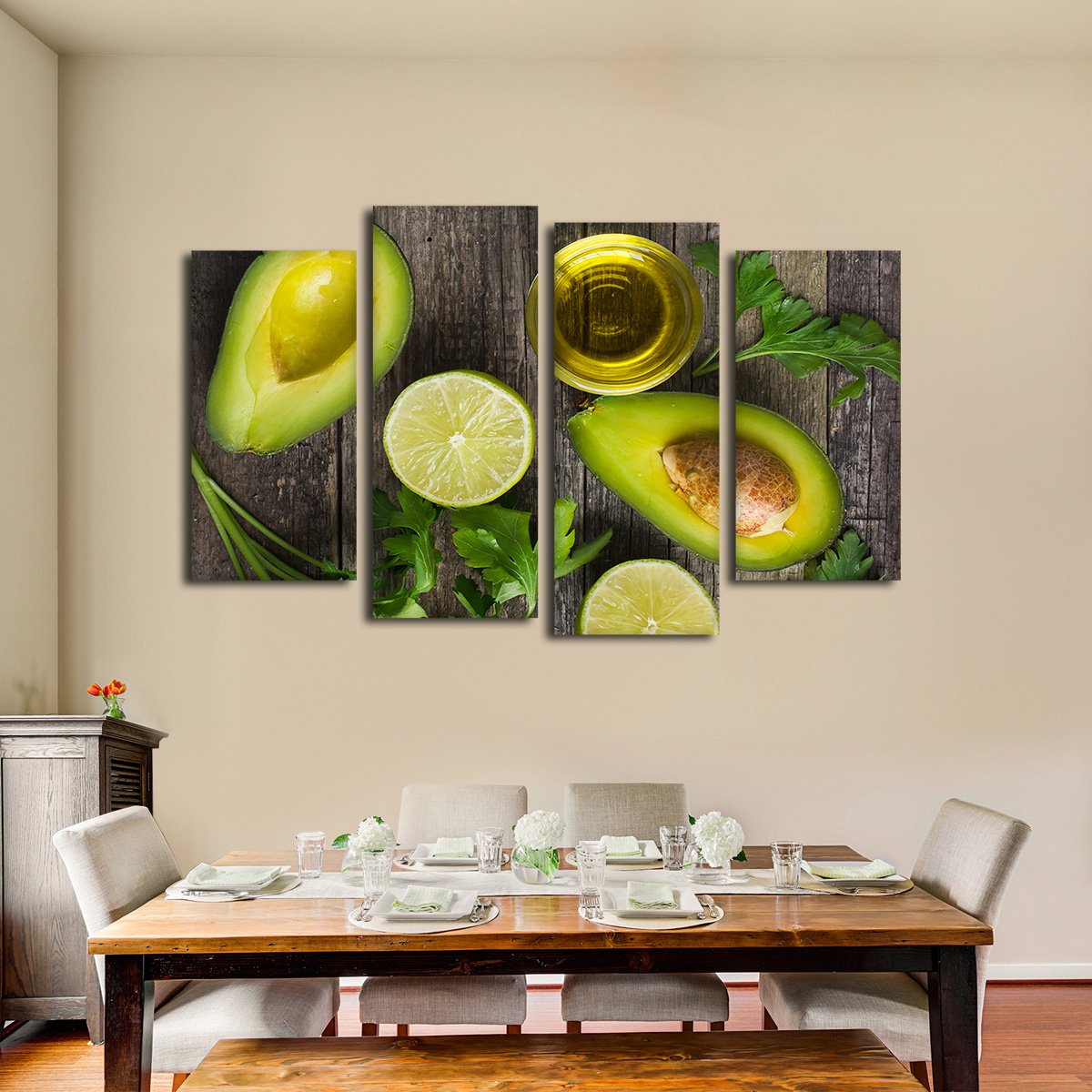 Avocado Delight Multi Panel Canvas Wall Art