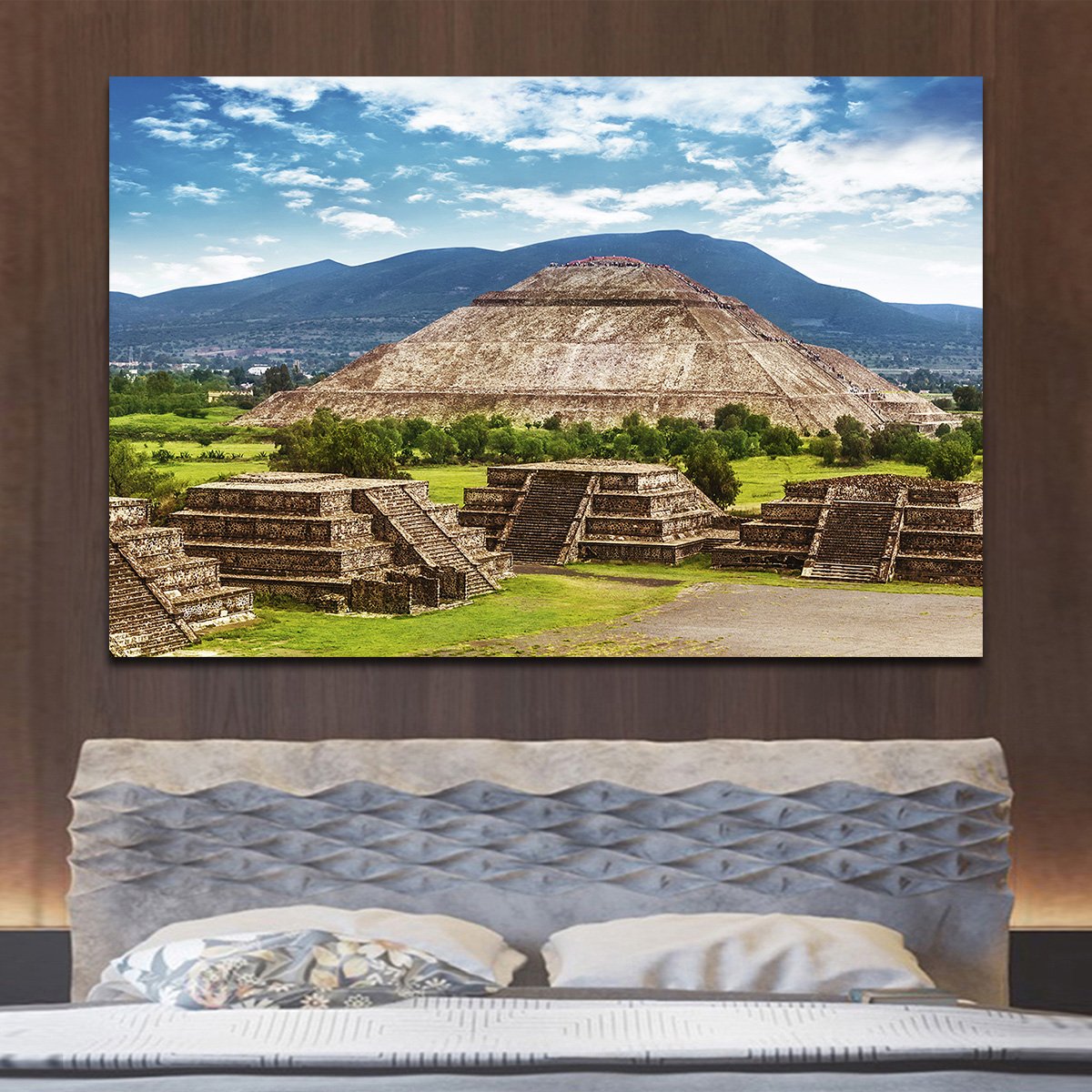 Aztec Pyramid Multi Panel Canvas Wall Art