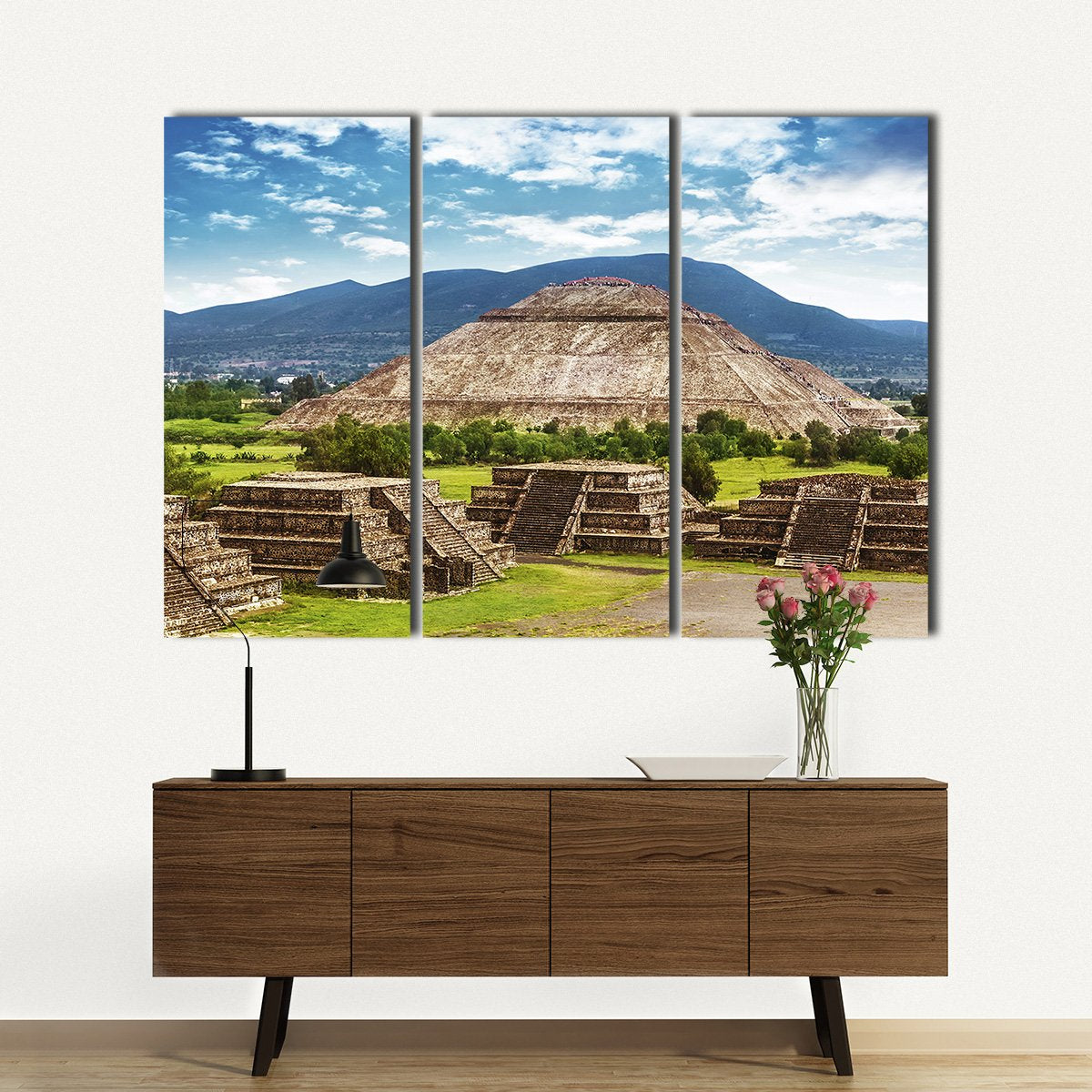 Aztec Pyramid Multi Panel Canvas Wall Art