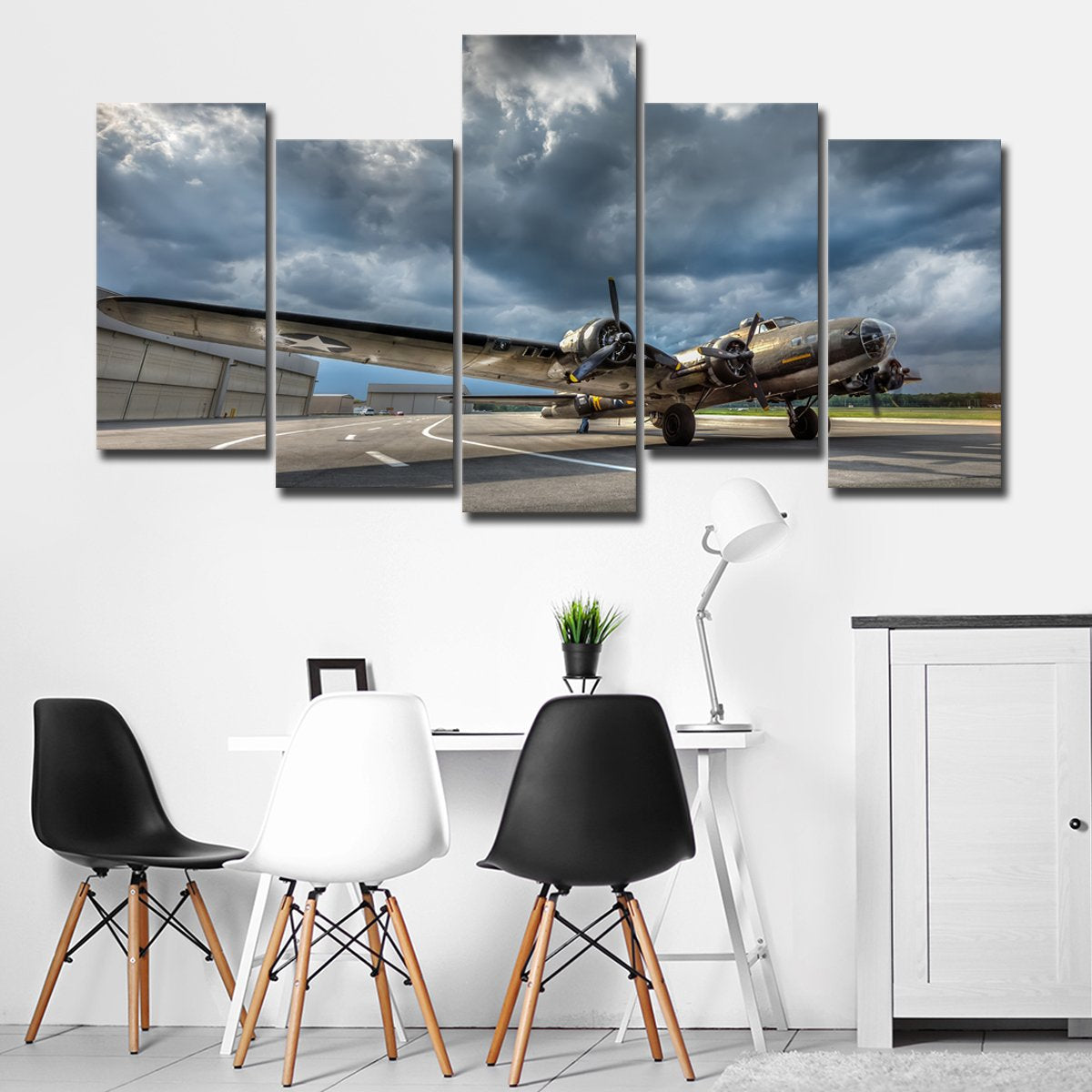 B17 Multi Panel Canvas Wall Art