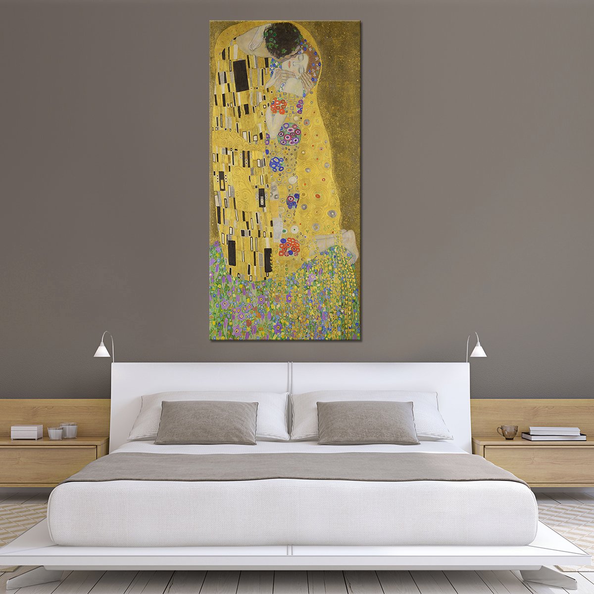 The Kiss Multi Panel Canvas Wall Art