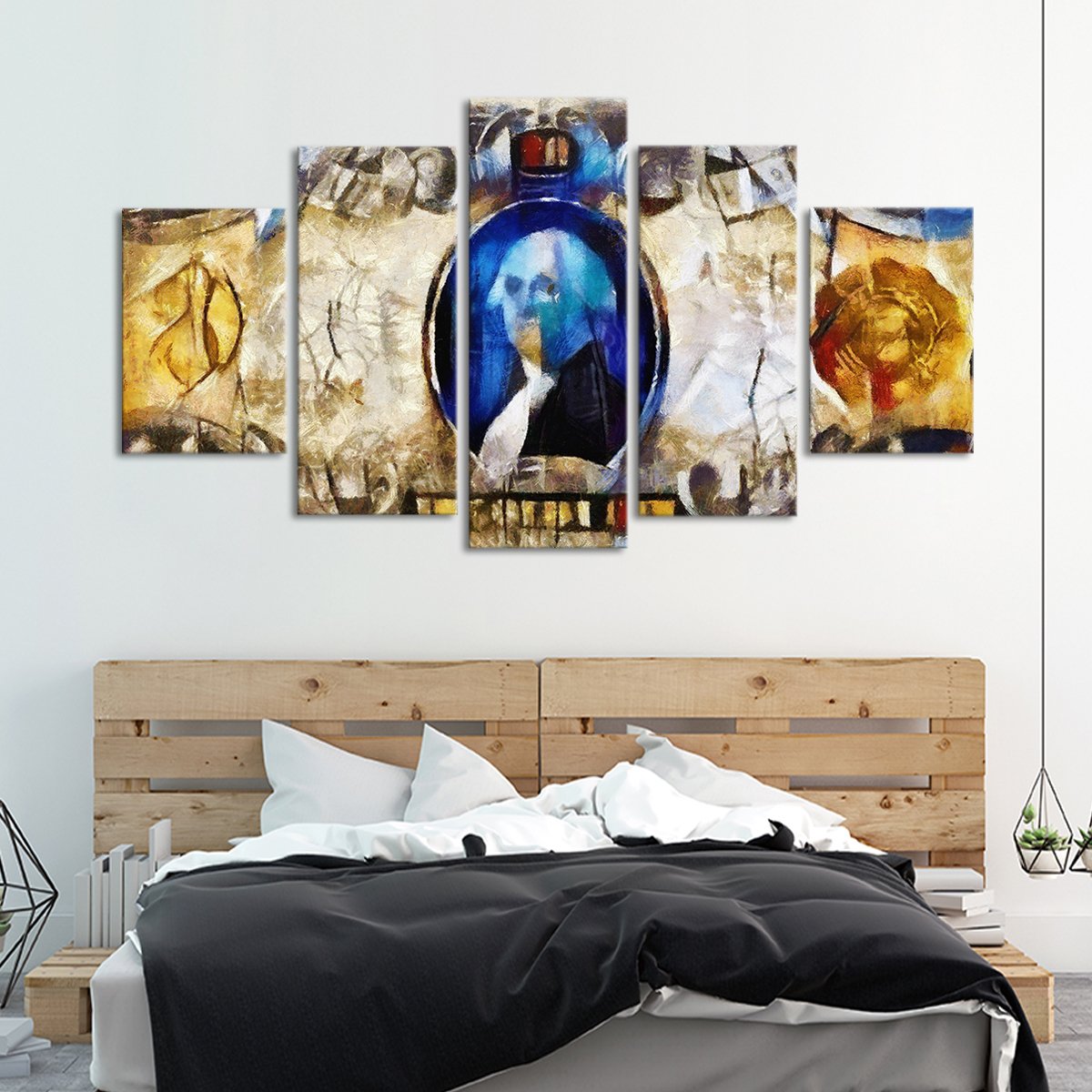 Abstract Money Multi Panel Canvas Wall Art