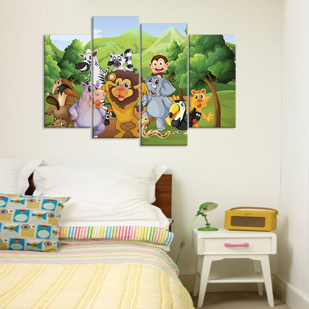 Animal Kingdom Multi Panel Canvas Wall Art