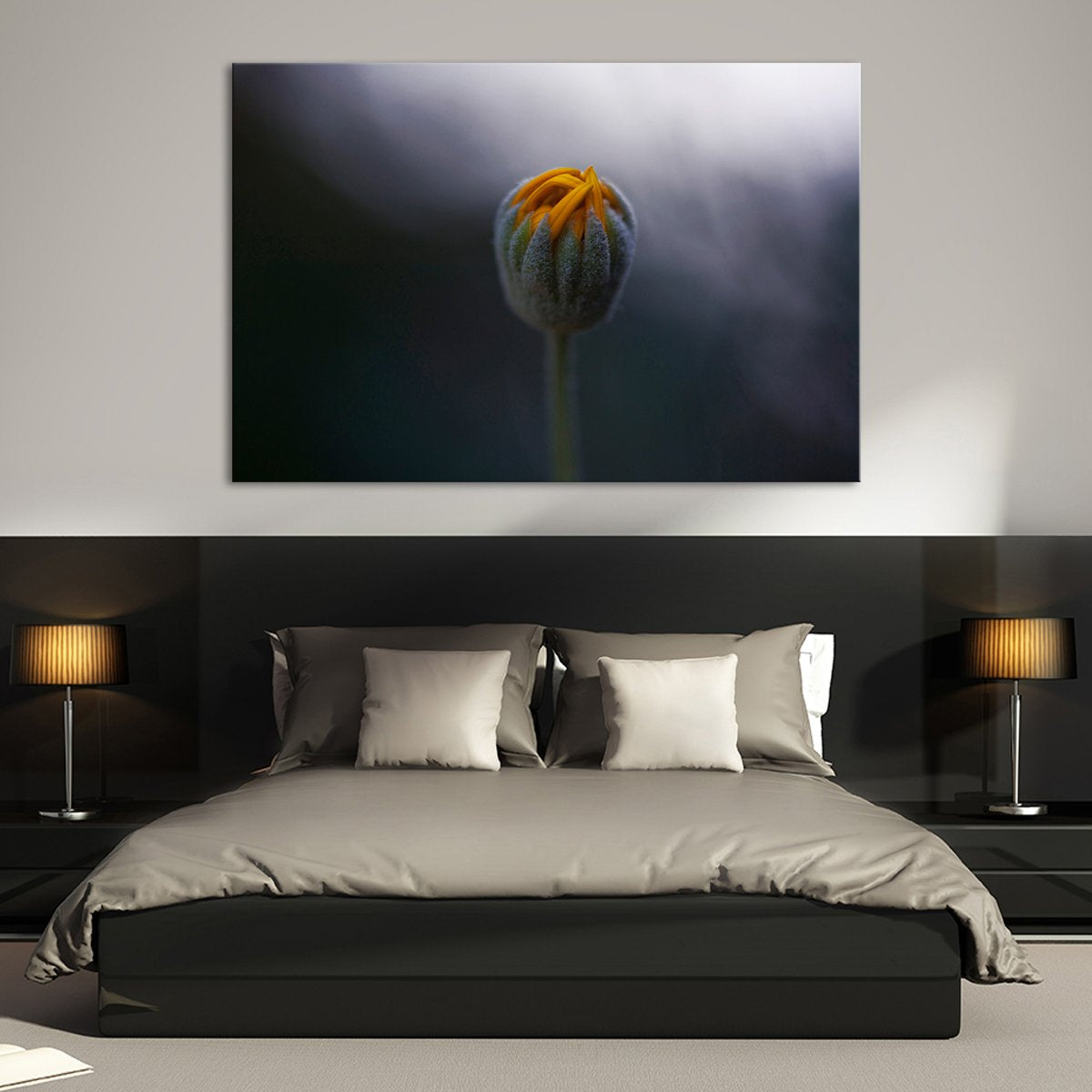 Flower Bud Multi Panel Canvas Wall Art