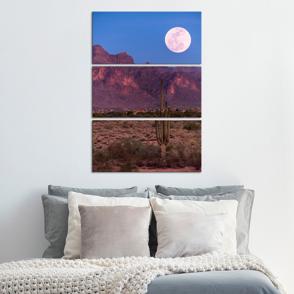 New Mexico Dusk View Multi Panel Canvas Wall Art