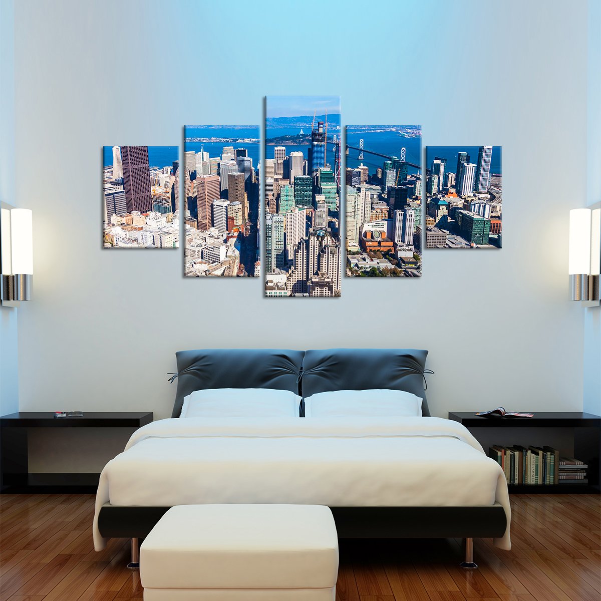 Downtown San Francisco Multi Panel Canvas Wall Art