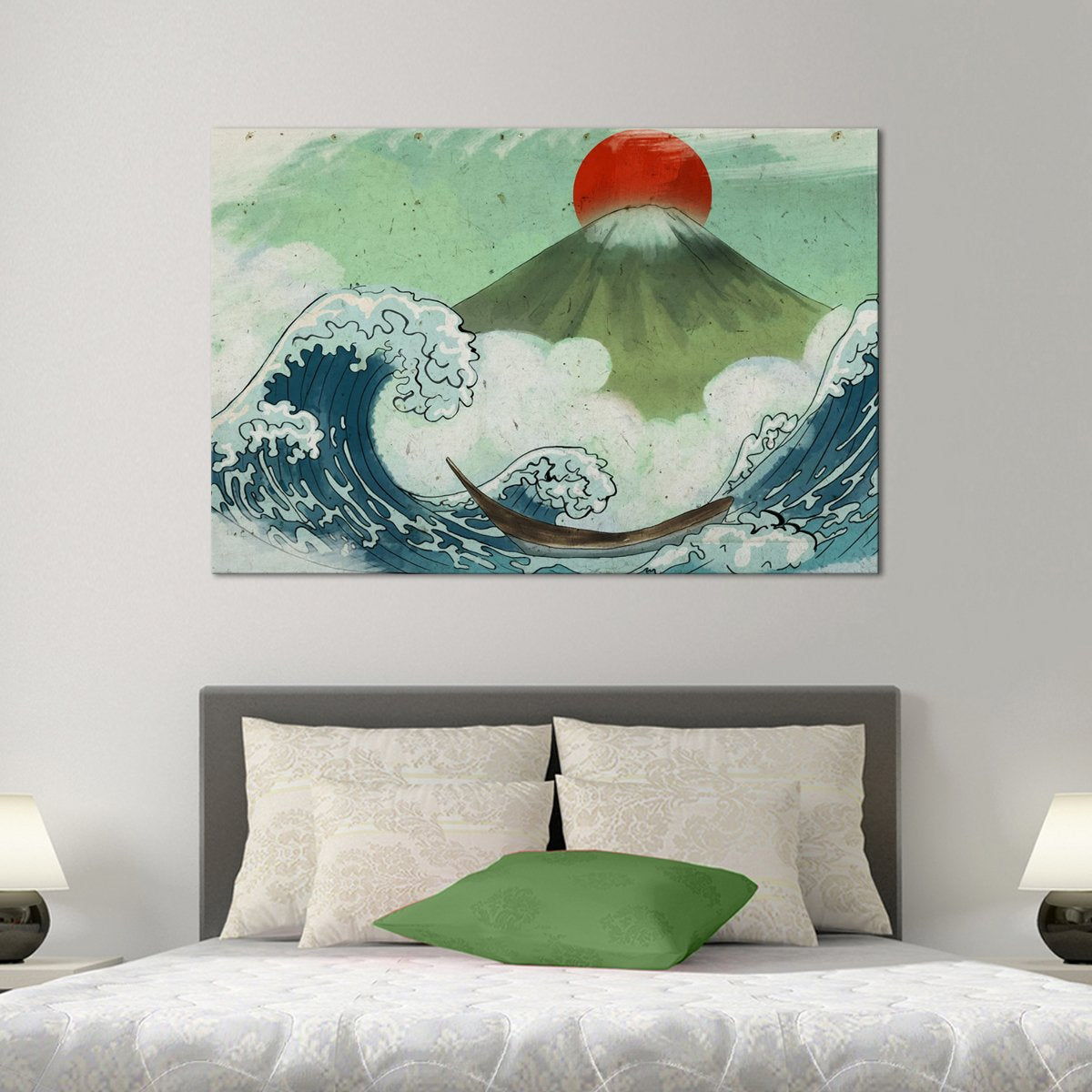 Kanagawa Graffiti Multi Panel Canvas Wall Art