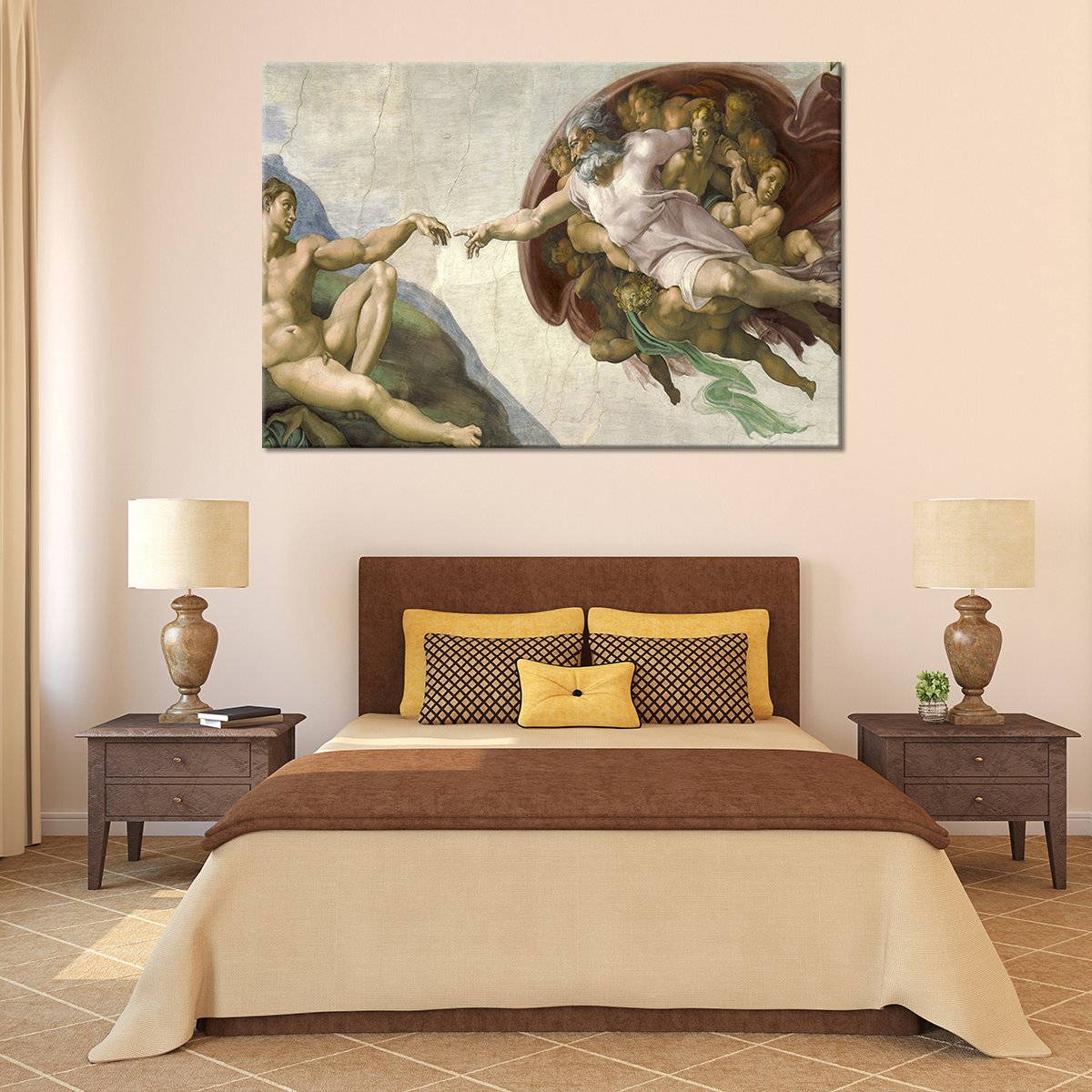 The Creation Of Adam Multi Panel Canvas Wall Art