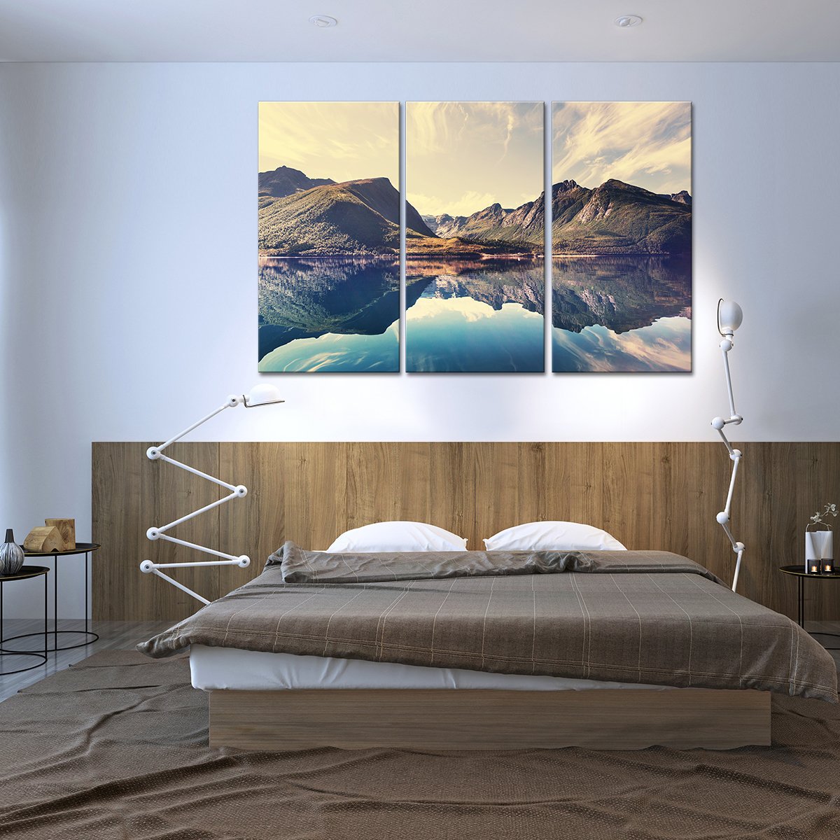 Crater Lake Multi Panel Canvas Wall Art