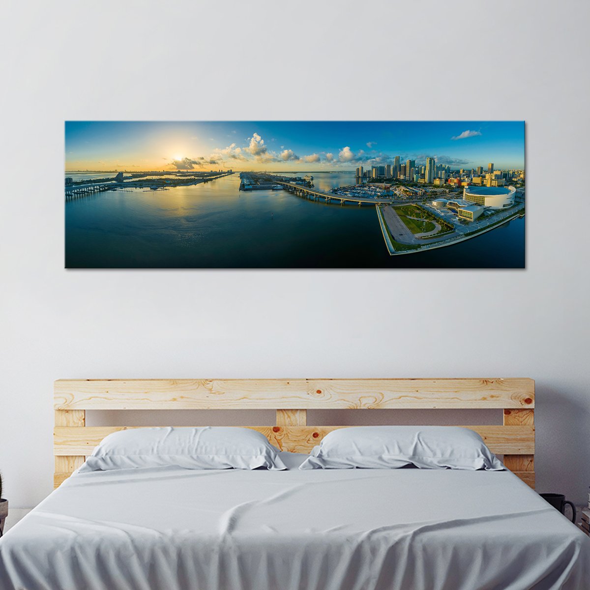 Florida City Scape Multi Panel Canvas Wall Art