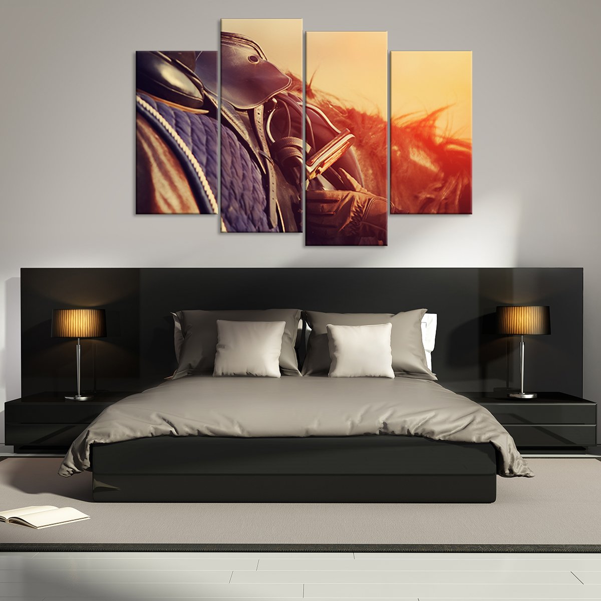 Equestrian Multi Panel Canvas Wall Art