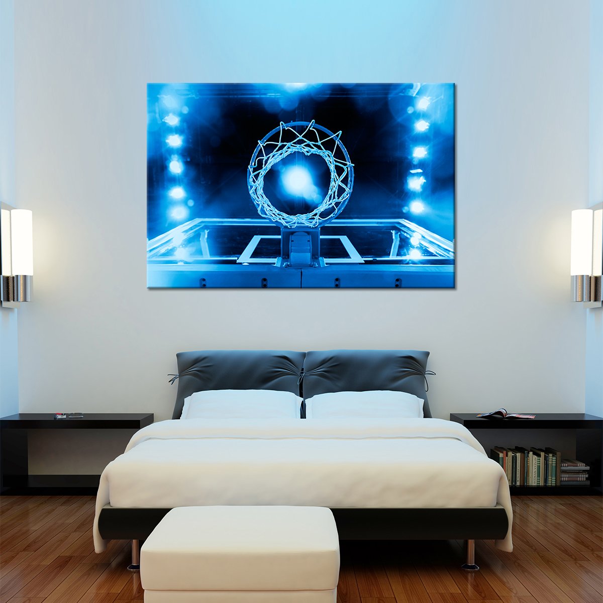 Majestic Basketball Multi Panel Canvas Wall Art